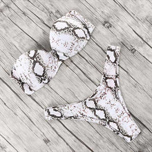 Load image into Gallery viewer, Animal Print Leopard Bikini Push Up Swimsuit