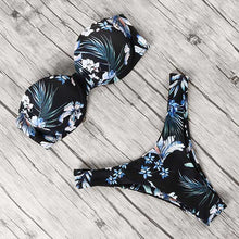 Load image into Gallery viewer, Animal Print Leopard Bikini Push Up Swimsuit